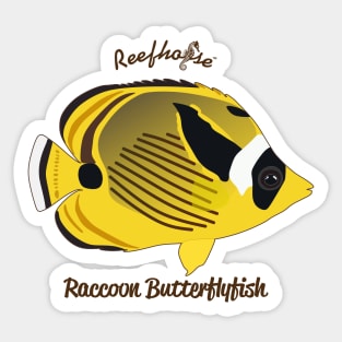 Raccoon Butterflyfish Sticker